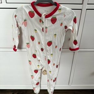 Strawberry Kyte Baby zippered footie